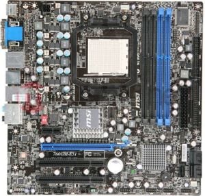 Płyta główna MSI 760GM-E51 (FX) AMD 760G Socket AM3 (PCX/VGA/DZW/GLAN/SATA/RAID/DDR3) mATX 1