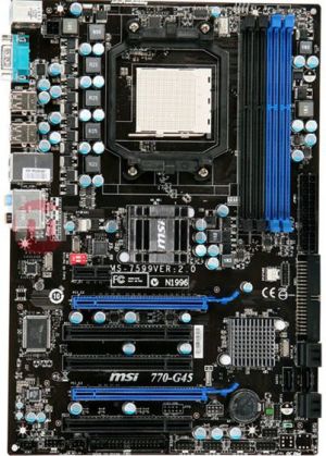 Płyta główna MSI 770-G45 AMD 770 Socket AM3 (2xPCX/DZW/GLAN/SATA/RAID/DDR3/CrossFireX) (770-G45) 1