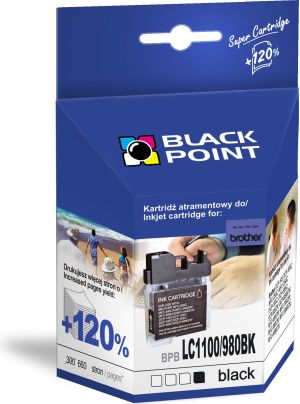 Tusz Black Point tusz BPBLC1100/980BK (LC-1100BK, LC-980BK) Black 1