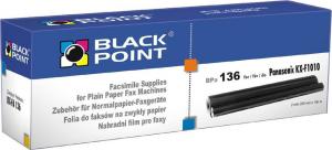 Black Point Folia TTR do faksów BPPA136 zastępuje Panasonic KX-FA 136X , 2 rolki (BTPA01800B) 1