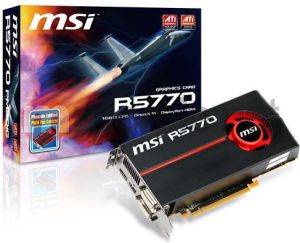 Karta graficzna MSI Radeon HD5770, 1GB DDR5, PCI-E 2.1, 2xDualDVI, HDMI, D-sub, retail (R5770-PM2D1G) 5