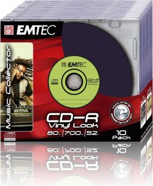 Emtec CDR 700MB VINYL 10-SLIM 1