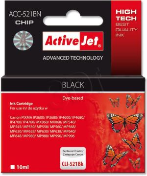 Tusz Activejet tusz ACC-521BN / CLI-521Bk (black) 1