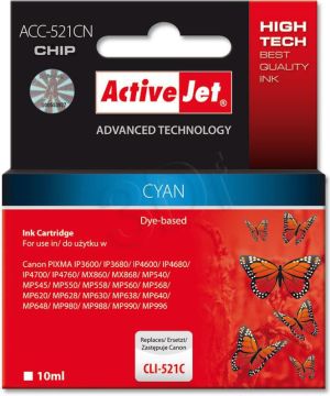 Tusz Activejet tusz ACC-521CN / CLI-521C (cyan) 1