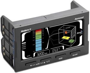 Aerocool MODERN-V (LCD) 2 x 5,25" - CZARNY 1