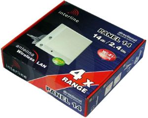 Antena InterLine PANELOWA 2.4GHz 14dBi gniazdo Nż 4