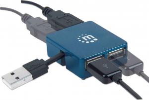 HUB USB Manhattan 4x USB-A 2.0 (160605) 3