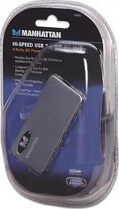 HUB USB Manhattan 4x USB-A 2.0 (160612) 2