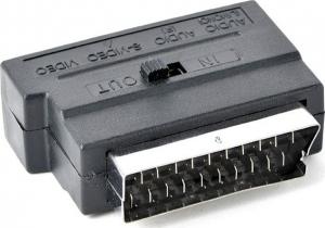 Adapter AV Gembird Scart - RCA (Cinch) x3 + S-Video czarny (CCV4415) 2