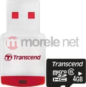 Karta Transcend  (4GB Micro SDHC CLASS 6 + Card Reader P3 (TS4GUSDHC6-P3)) 1