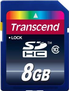 Karta Transcend 200x SDHC 8 GB Class 10  (TS8GSDHC10) 1