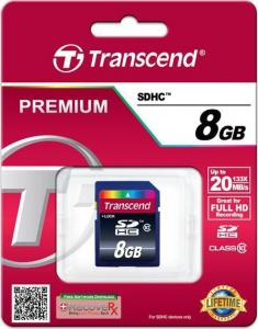 Karta Transcend 200x SDHC 8 GB Class 10  (TS8GSDHC10) 2
