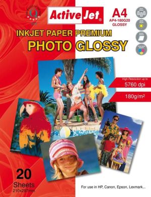 Activejet Papier fotograficzny do drukarki A4 (AP4180G20) 1