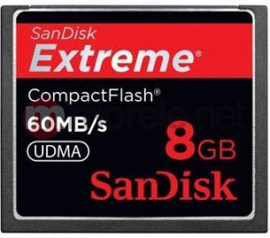 Karta SanDisk  (COMPACT FLASH EXTREME 8GB 60MB/S ED (94158)) 1