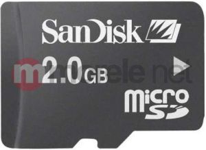 Karta SanDisk MicroSD 2 GB  (SECURE DIGITAL MICRO SDHC 2GB +ADAP (90975)) 1
