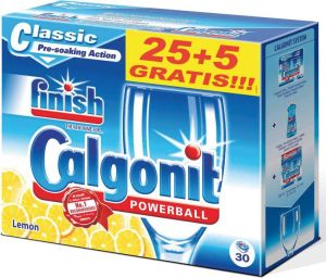 Reckitt Benckiser TABLETKI DO ZMYWAREK CALGONIT CLASSIC LEMON 25+5SZT 1