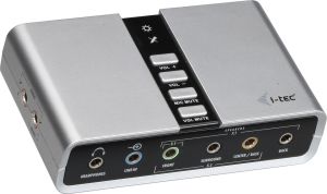 Karta dźwiękowa I-TEC 7.1 USB Channel Audio Adapter + SPDIF in/out (USB71AA) 1