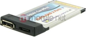 Kontroler 4World Cardbus PCMCIA 1x SATA + 1x eSATA (06052) 1