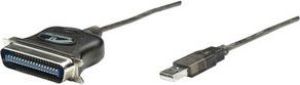 Kabel USB Manhattan USB-A - IEEE 1284 (LPT) 1.8 m Czarny (317474) 1