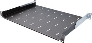 NetRack Półka 19'' 1 U/350mm Wsporniki Czarna (119-100-350-022) 1
