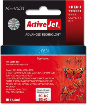 Tusz Activejet tusz AC-3e/6CN / BCI-3eC / BCI-6C (cyan) 1