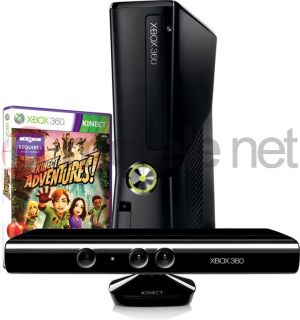Microsoft Xbox 360 S 4GB (Corona) + Kinect + Kinect Adventures (S4G-00013) 1