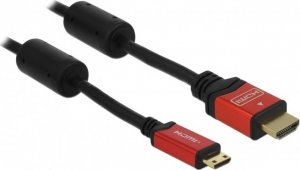 Kabel Delock HDMI Mini - HDMI 5m czerwony (84338) 1