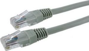 4World patchcord RJ45, osłonka zalewana, kat. 5e UTP, 0.5 m, szary (06559) 1