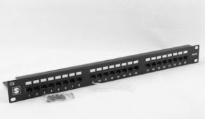 NetRack Patch panel 19'' 24-porty Kat. 5e UTP Czarny (104-01) 1