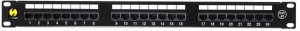 NetRack Patch panel 19'' 24-porty Kat. 5e UTP Czarny (104-01) 1
