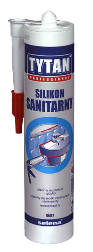 Tytan Silikon sanitarny beżowy 310ml 1