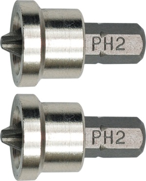 Vorel Końcówki śrubokrętowe do gipsów z ogranicznikiem głębokości wkręcania Ph2 2szt. (65800) 1
