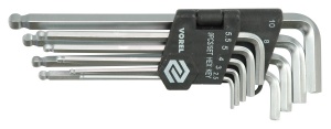 Vorel Zestaw kluczy imbusowych hex typ L 2,5-10mm z kulką 9szt. (56475) 1