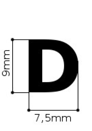 Stomil Sanok Uszczelka samoprzylepna do okien i drzwi EPDM Profil D brąz na metry 2