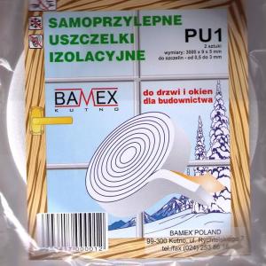 Bamex Uszczelka izolacyjna samoprzylepna z gąbki (PU-1) 1