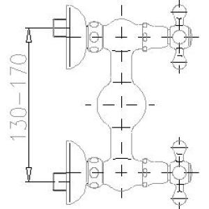 Zestaw prysznicowy KFA Retro Classic przesuwny z baterią chrom (386-321-00) 3