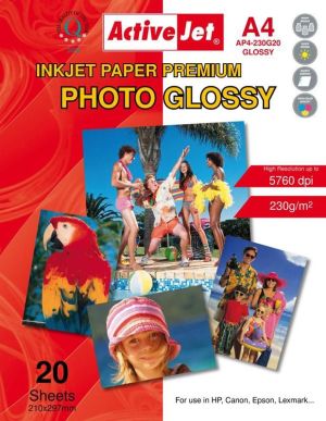 Activejet Papier fotograficzny do drukarki A4 (AP4230G20) 1