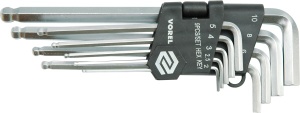 Vorel Zestaw kluczy imbusowych hex typ L 2-10mm z kulką 9szt. (56477) 1