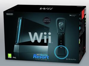 Nintendo Wii Black + Wii Sports Resort 1