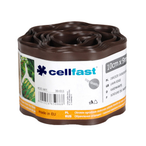 Cellfast Obrzeże ogrodowe brąz 10cm x 9m (30-011) 1