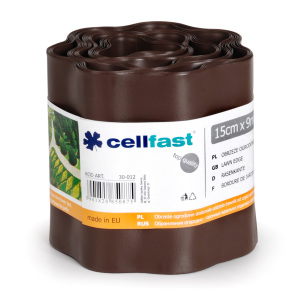 Cellfast Obrzeże ogrodowe brąz 15cm x 9m 30-012 1