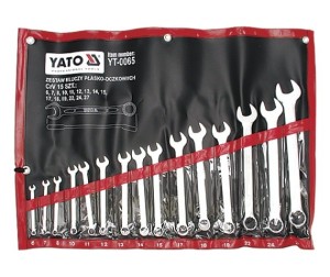 Yato Zestaw kluczy płasko-oczkowych 6-27mm 15szt. (YT-0065) 1