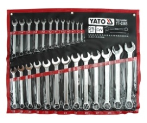 Yato Zestaw kluczy płasko-oczkowych 6-32mm 25szt. (YT-0365) 1