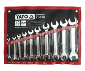 Yato Zestaw kluczy płaskich 6-27mm 10szt. (YT-0380) 1