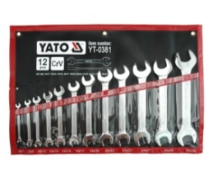 Yato Zestaw kluczy płaskich 6-32mm 12szt. (YT-0381) 1