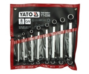 Yato Zestaw kluczy oczkowych odgiętych 6-22mm 8szt. (YT-0396) 1