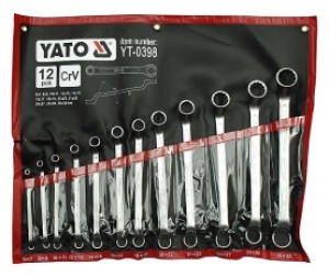 Yato Zestaw kluczy oczkowych odgiętych 6-32mm 12szt. (YT-0398) 1
