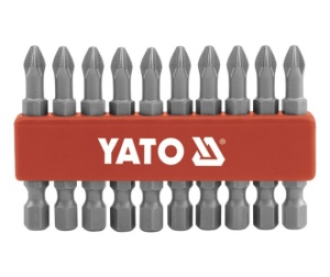 Yato Końcówki wkrętakowe krzyżowe Ph2x50mm S2 1/4 10szt. YT-0478 1