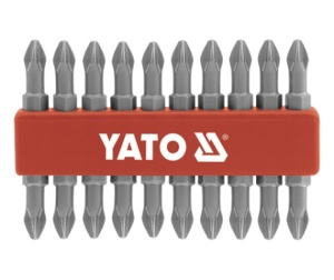 Yato Końcówki wkrętakowe dwustronne Ph2x65mm S2 1/4 10szt. YT-0481 1