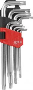 Yato Zestaw kluczy trzpieniowych torx typ L T10-T50 z otworem 9szt. (YT-0511) 1
